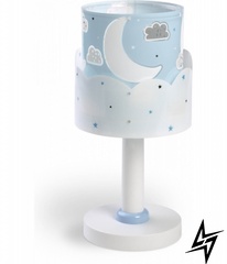 Настільна лампа в дитячу Dalber MOON BLUE 61231T  фото наживо, фото в дизайні інтер'єру