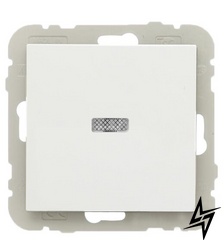 Одноклавішний вимикач Logus 21012 TBR 10АХ 250В з підсвічуванням білий Efapel фото