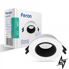 Врезной точечный светильник Feron 01784 Dl0375  фото в живую, фото в дизайне интерьера