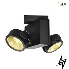 Спот з двома лампами SLV 1001431 LED 24502 фото наживо, фото в дизайні інтер'єру