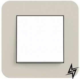 0211412 Рамка з білою підкладкою E3 Сірий / Білий 1-постова Gira фото