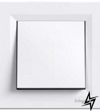 Выключатель 1-клавишный белый IP44 Schneider Electric Asfora EPH0100221 фото