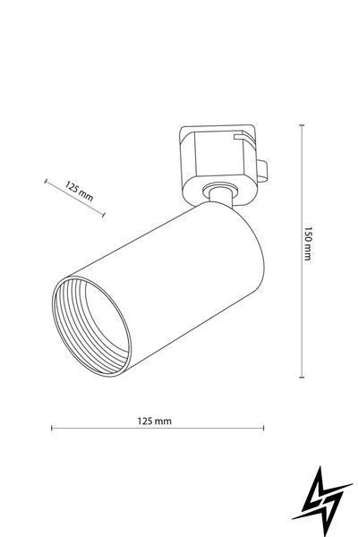 Трековый светильник TK Lighting Tracer Amis 1 Phaze 10646 на 1 лампу GU10 черный 15 &times; 12,5 см фото