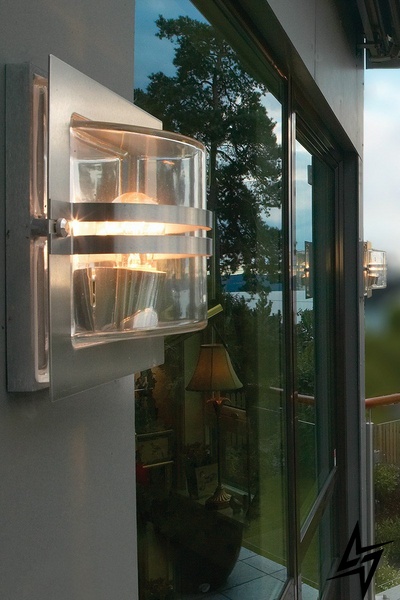 Настенный фасадный уличный светильник Norlys Bern 650ST 27944 фото в живую, фото в дизайне экстерьера