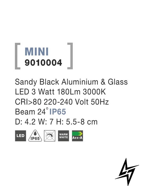 Вуличний світильник, що вкопується, Nova luce Mini 9010004 LED  фото наживо, фото в дизайні екстер'єру
