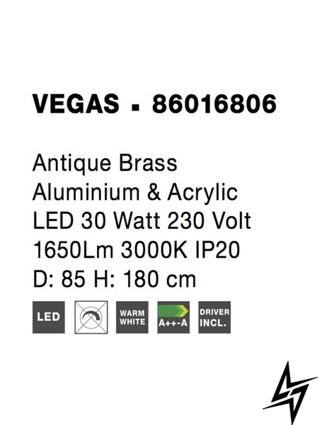 Підвісний світильник Nova luce Vegas 86016806  фото наживо, фото в дизайні інтер'єру
