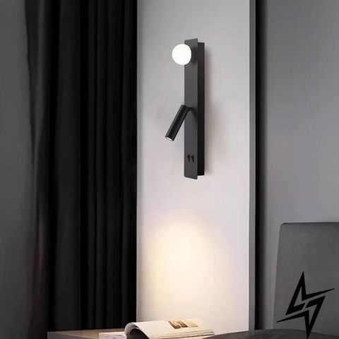 Настенное LED бра с выключателем 40&times;8 см черное 26-6157 фото