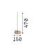 Настольная лампа Ideal Lux Filo 310121 золото 10,5 Вт 3000 K 310121 - изображение 2