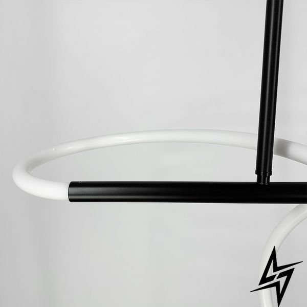 Черная вытянутая люстра с гибкой LED лентой 150 см 26-0975 JU22L-1500 BK фото