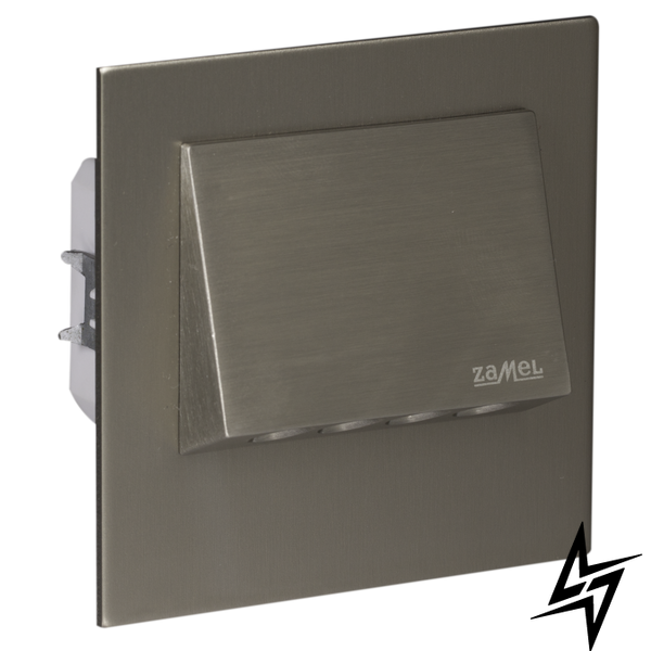 Настінний світильник Ledix Navi з рамкою 11-225-26 врізний Сталь RGB з радіоконтроллер RGB LED LED11122526 фото наживо, фото в дизайні інтер'єру