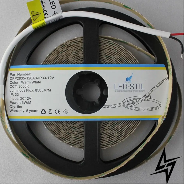 LED лента LED-STIL 3000K, 6 W,2835, 120 шт, IP33, 12V,850LM фото