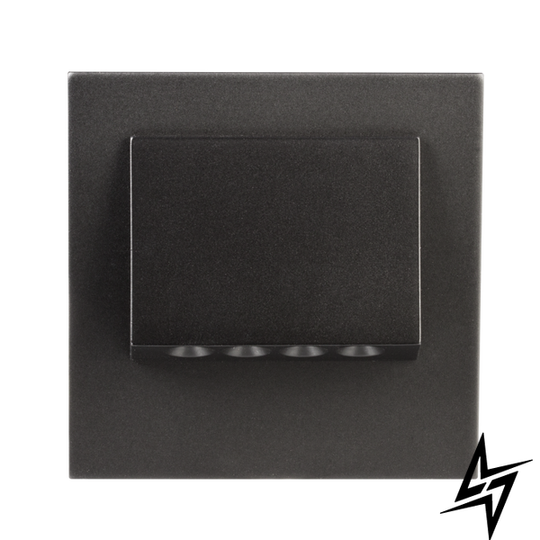 Настенный светильник Ledix Navi с рамкой 11-221-61 врезной Черный 5900K ЛЕД LED11122161 фото в живую, фото в дизайне интерьера