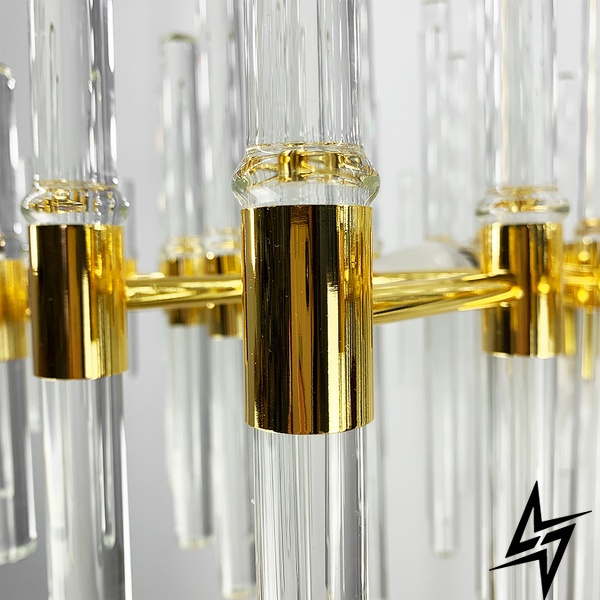Люстра-реплика Alinar Crystal на 20 ламп (диаметр 100 см) LE41242 20xE14 100x75x100см Золото MJ 139/20 GD фото в живую, фото в дизайне интерьера