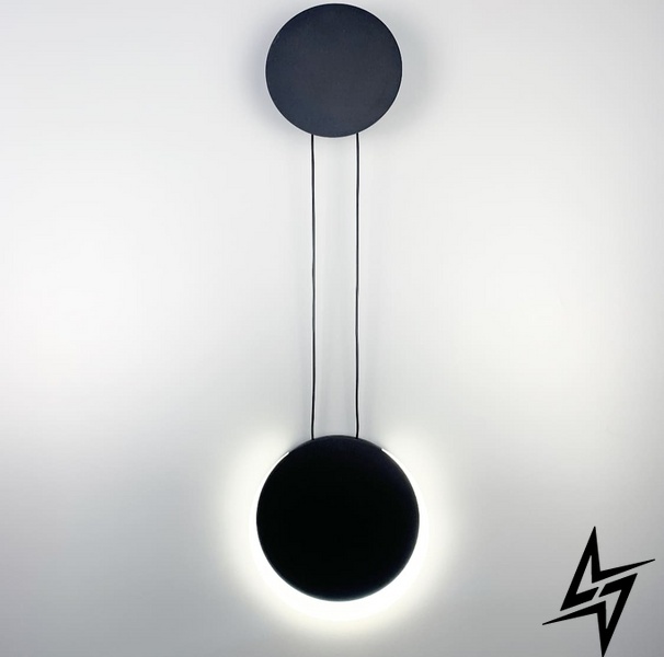 Дизайнерский настенный светильник в черном каркасе LE26324 30x30x5см Черный WD 128 фото в живую, фото в дизайне интерьера