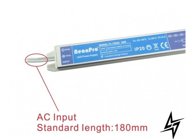 Блок живлення NeonPro Slim 20W DC24V TL-24E20 TL-24E20 фото