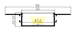 LED-профіль ALUMLED під шпаклівку з розсіювачем 2м LD98201_2 LD9820 - зображення 3