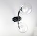 Дизайнерский настенный светильник с двойным плафоном LE25724 2xG9 35см Черный/Прозрачный ZL 1427 фото в дизайне интерьера, фото в живую 7/9