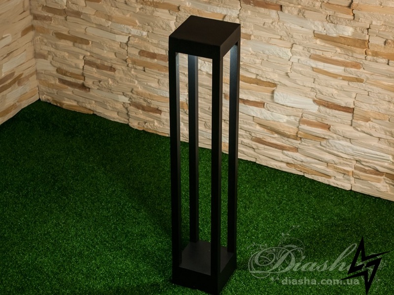 Светодиодный светильник-столбик Bolard D23-31105 Черный DFC-1020/600BK CW фото в живую, фото в дизайне экстерьера