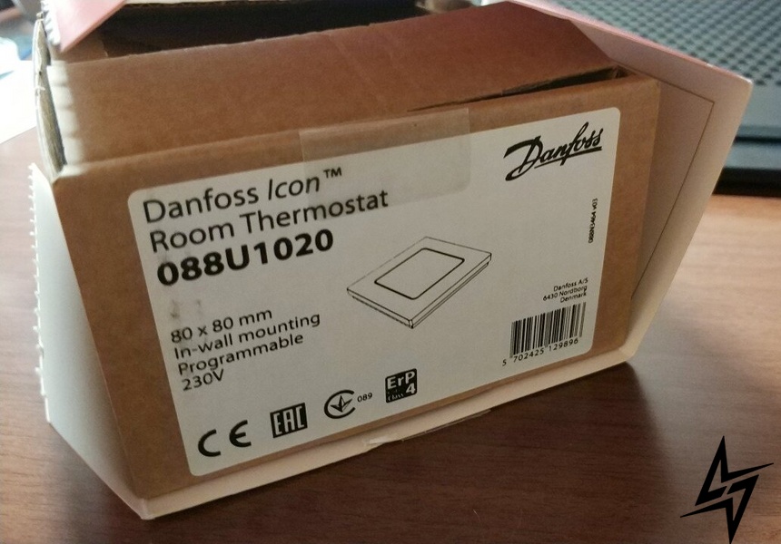 Терморегулятор Danfoss Icon Display 088U1020 In-Wall фото