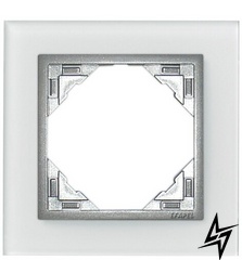 Рамка одинарная Logus 90 стекло/алюминий 90910 TCA Efapel фото