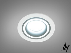 Точковий світильник Аlumo D23-31468 Білий/Чорний QXL-1731-R-WH+BK фото наживо, фото в дизайні інтер'єру