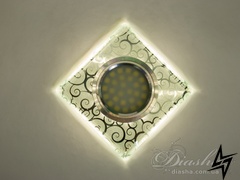 Светильник со встроенной светодиодной подсветкой Diasha 23-31679 Прозрачный 7070S фото в живую, фото в дизайне интерьера