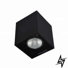 Точечный накладной светильник Zumaline Square 50475-BK 78386 фото в живую, фото в дизайне интерьера