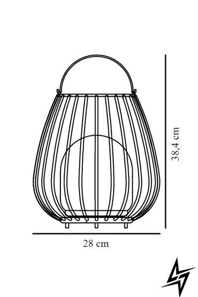 Аккумуляторная настольная лампа Nordlux Jim 2218105023 зеленая 3 Вт 2700 K IP54 2218105023 фото