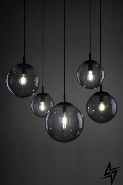 Люстра TK Lighting Esme 5382 на 5 ламп E27 чорний і сірий 220 &times; 19,5 &times; 400 см фото