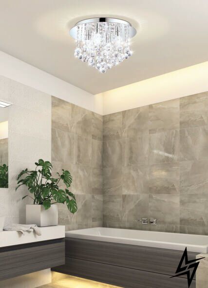 Стельовий світильник для ванної Eglo Almonte 94878 84382 фото наживо, фото в дизайні інтер'єру