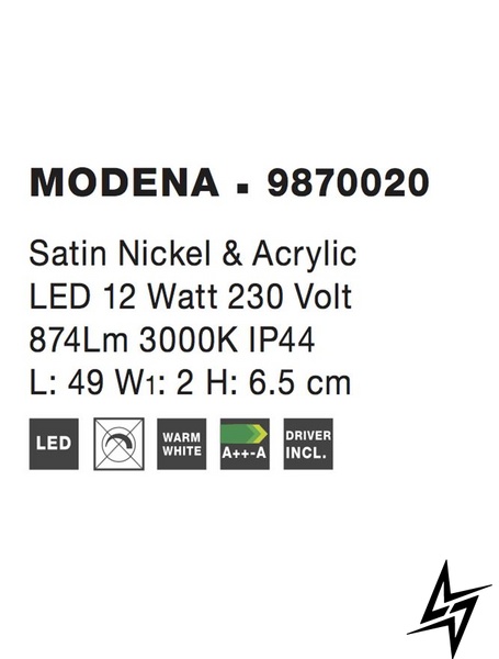 Настінний світильник бра Nova luce Modena 9870020 LED  фото наживо, фото в дизайні інтер'єру
