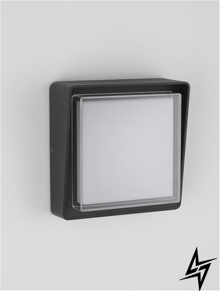 Вуличний настінний світильник Nova luce Cape 9492550 LED  фото наживо, фото в дизайні екстер'єру