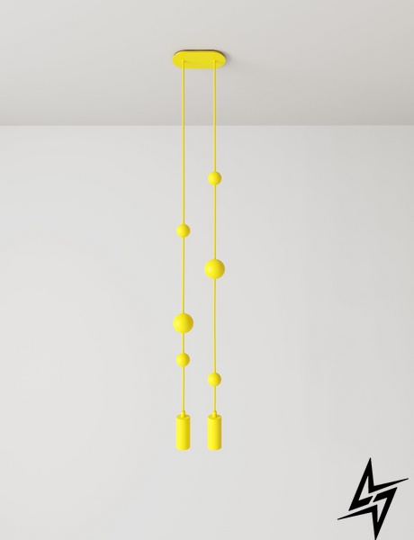Подвесной светильник Sunderline 2S Lemon (RAL 1012) Желтый  фото в живую, фото в дизайне интерьера