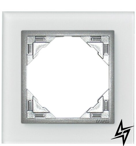 Рамка одинарна Logus 90 скло/алюміній 90910 TCA Efapel фото