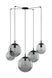 Люстра TK Lighting Esme 5382 на 5 ламп E27 чорний і сірий 220 &times; 19,5 &times; 400 см - зображення 4