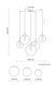 Люстра TK Lighting Esme 5382 на 5 ламп E27 чорний і сірий 220 &times; 19,5 &times; 400 см - зображення 8