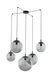 Люстра TK Lighting Esme 5382 на 5 ламп E27 чорний і сірий 220 &times; 19,5 &times; 400 см - зображення 2