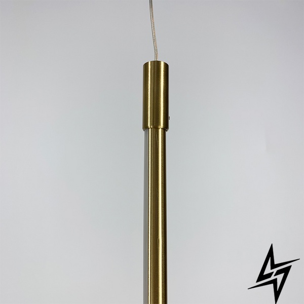 Лінійні золоті підвісні світильники в 3-х розмірах LE41193 LED 12W 4000K 100см Золото J 014 АВ фото наживо, фото в дизайні інтер'єру