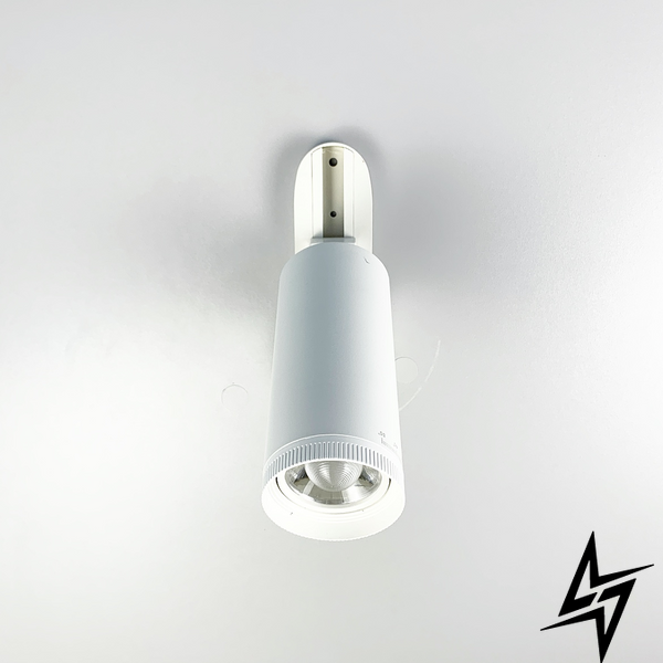 Трековый светильник с линзой в белом LE30167 LED 7W 4000K 6x15см Белый LC WT фото в живую, фото в дизайне интерьера