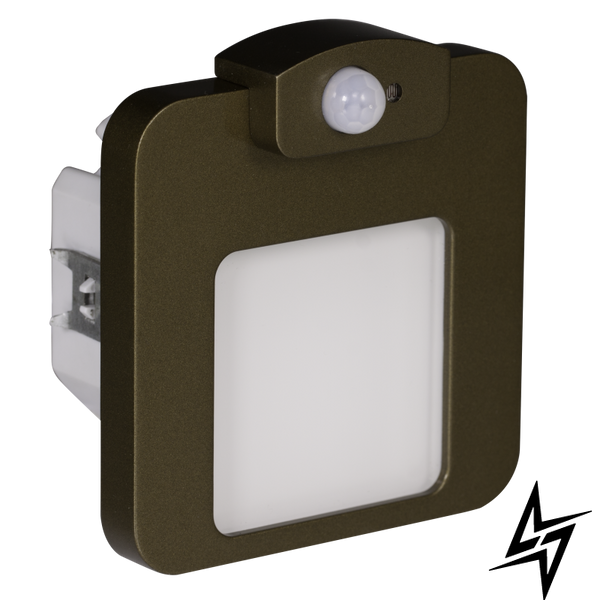 Настінний світильник Ledix Moza 01-212-42 врізний Старе золото 3100K 14V з датчиком LED LED10121242 фото наживо, фото в дизайні інтер'єру