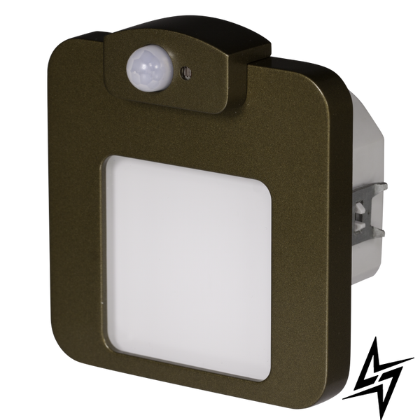 Настінний світильник Ledix Moza 01-212-42 врізний Старе золото 3100K 14V з датчиком LED LED10121242 фото наживо, фото в дизайні інтер'єру