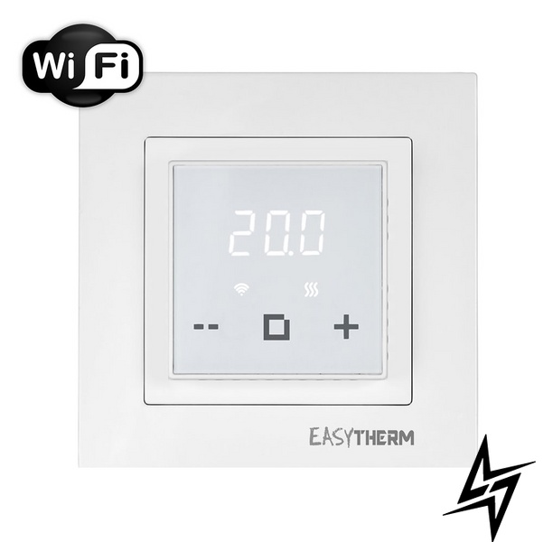 Регулятор теплої підлоги EasyTherm ET-40 з Wi-Fi білий фото