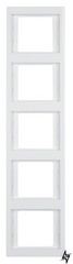 Рамка 5-местная, вертикальная, полярная белизна K.1 13537009 Berker фото