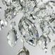 Вишукана срібна люстра DIAMINA з кришталевим камінням LE41093 8xG9 60см Хром/Прозорий 33007 CH фото в дизайні інтер'єру, фото наживо 9/11