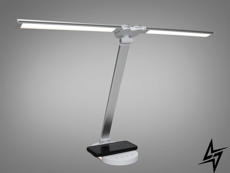 Светодиодная настольная лампа D23-38862 A5508SL wireless charge фото в живую, фото в дизайне интерьера
