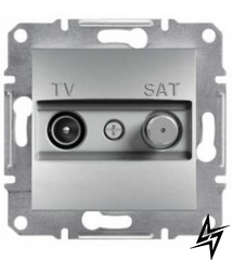 Розетка TV-SAT крайова без рамки алюміній Asfora, EPH3400161 Schneider Electric фото