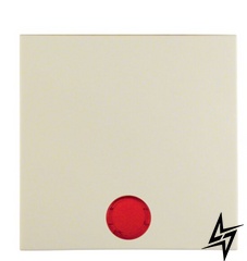 Клавіша одинарна з червоною лінзою, біла S.1 16218982 Berker фото