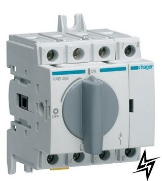 Рубильник HAB406 4P 63А Hager фото