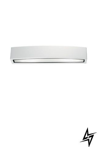 Вуличний настінний світильник Ideal Lux Andromeda AP2 Bianco 100364 на 2 лампи E27, білий, 8 &times; 45 &times; 9,5 см фото