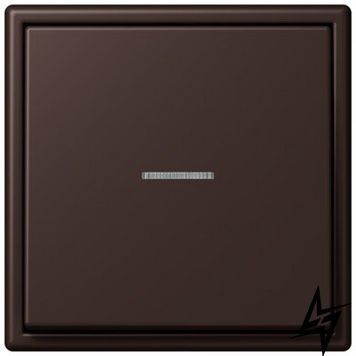 LC990KO54320J Les Couleurs&reg; Le Corbusier Кнопка для вимикача/кнопки з віконцем для підсвічування terre d'ombre brulee 59 Jung фото
